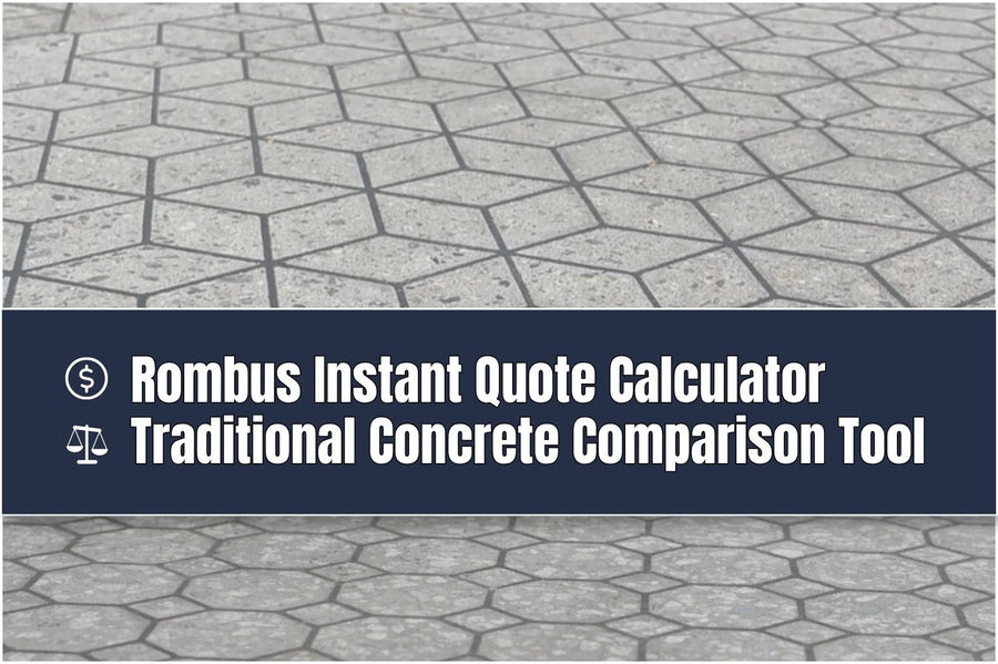 Rombus Flexible Concrete Pavement